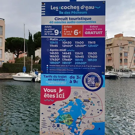 Appartement Le Cap D'agde, Port Raphael, 5 Pers, Clim, Piscine